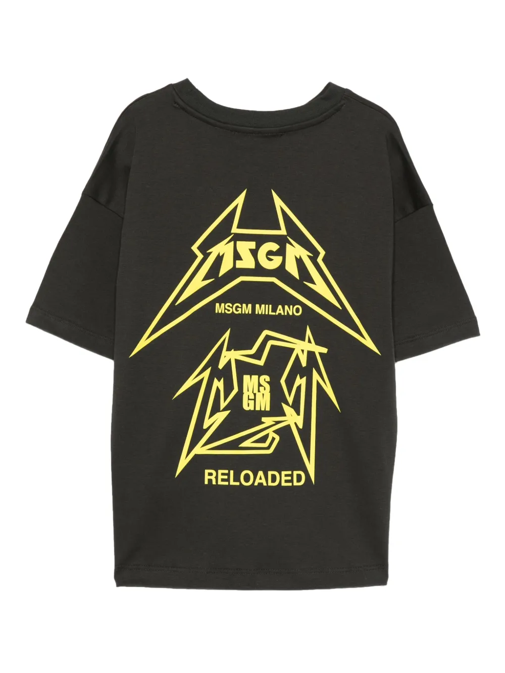 MSGM Kids T-shirt met grafische print Zwart