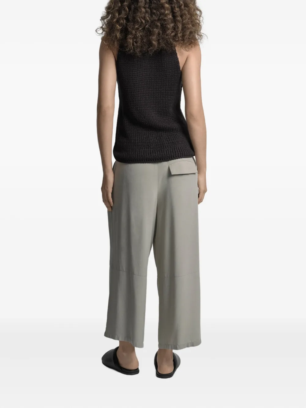 Uma | Raquel Blay Open-knit Top In Black