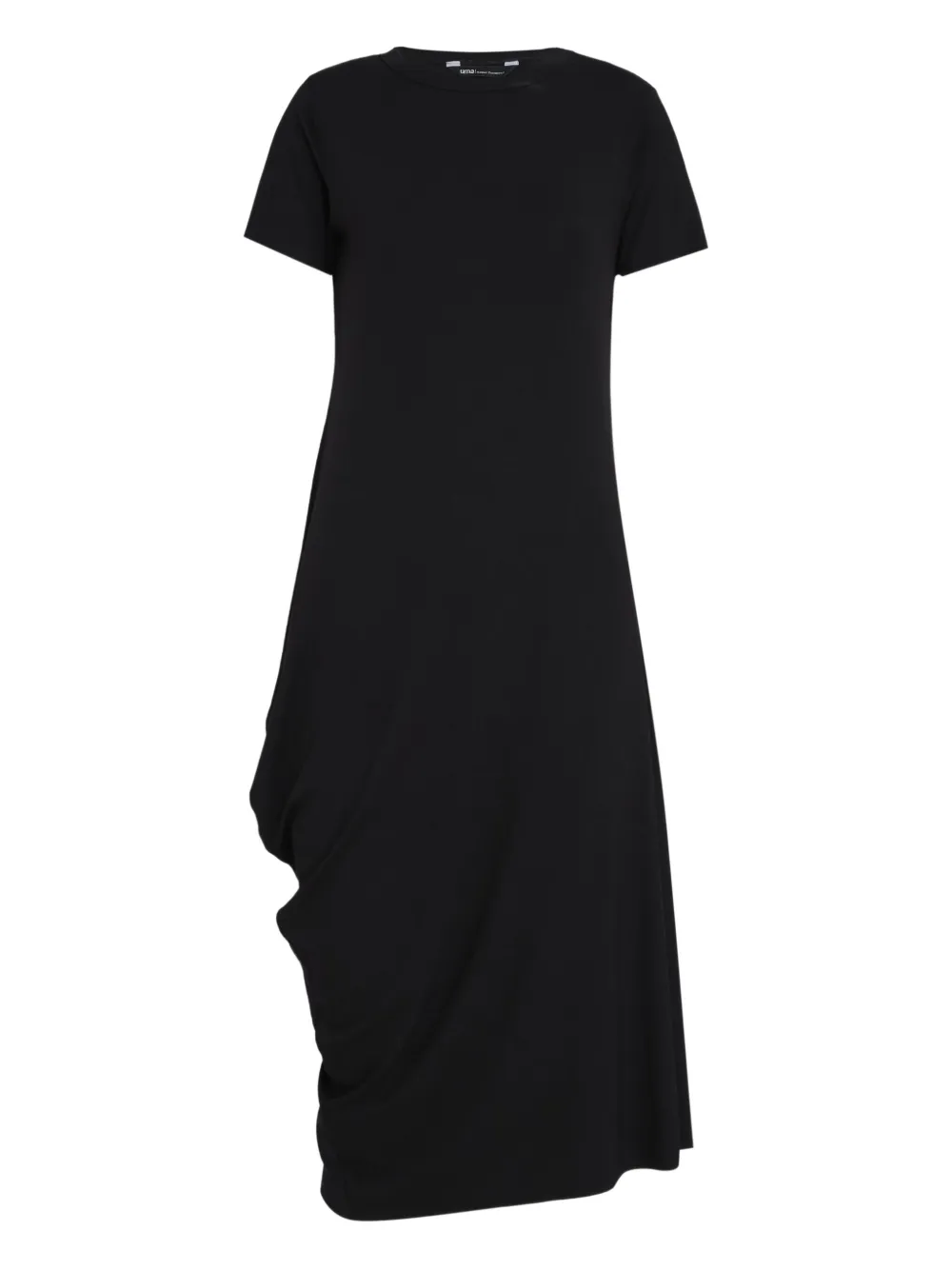 Uma | Raquel Blay draped-design midi dress | Black | Image 1