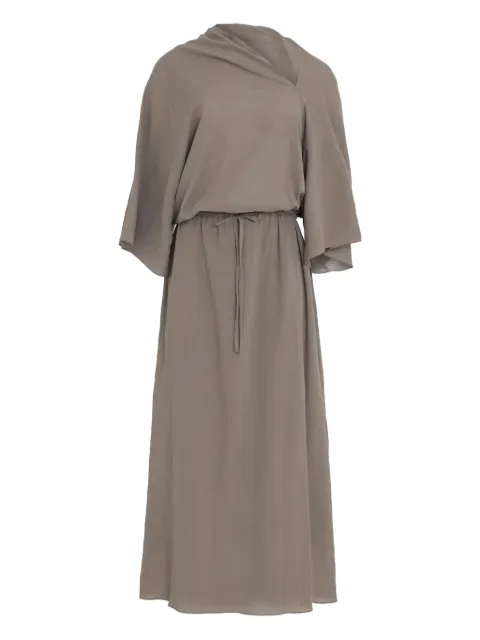 Uma | Raquel Blay cowl-neck drawstring-waistband maxi dress