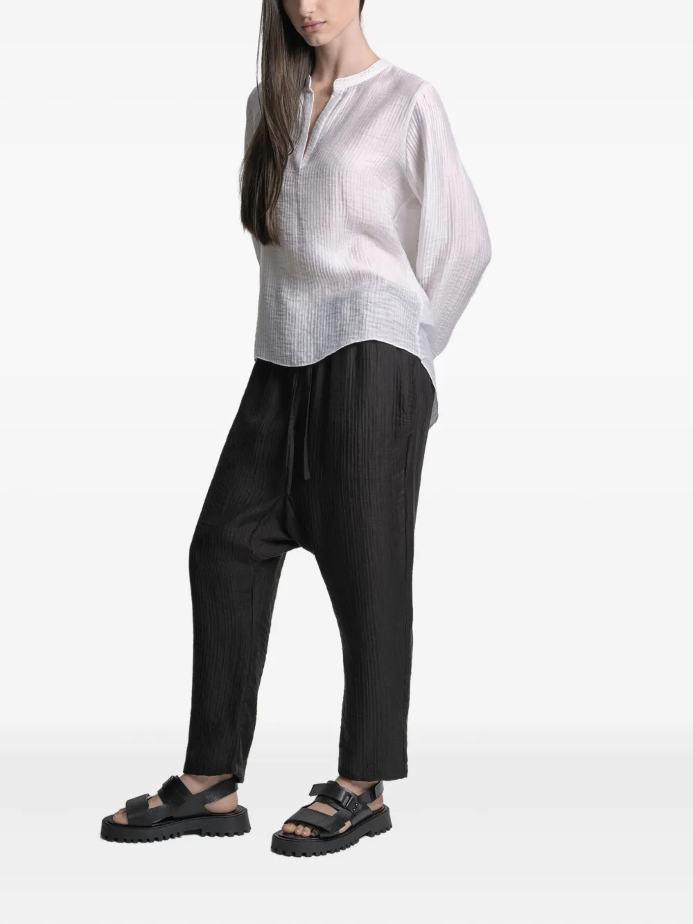 Uma | Raquel Blay Blouse met V-hals - Wit