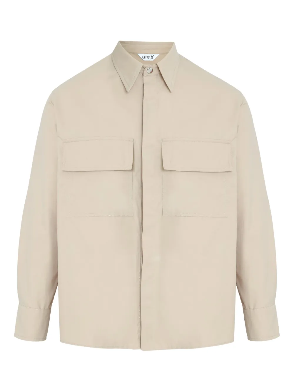 Uma | Raquel Blay patch-pocket shirt jacket | Neutrals | Image 1