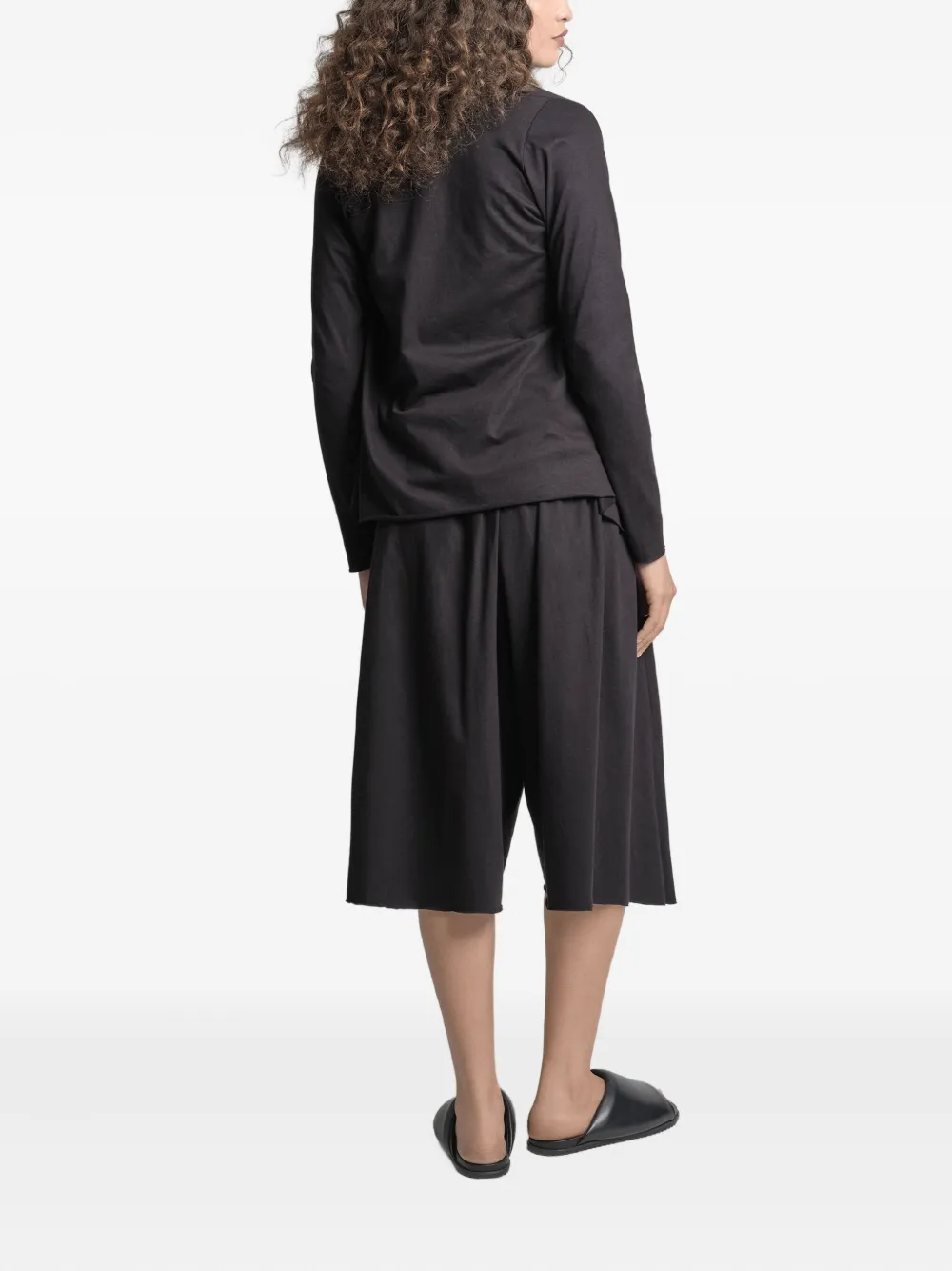 Uma Raquel Davidowicz Ruler Draped Asymmetrical Cardigan In Black