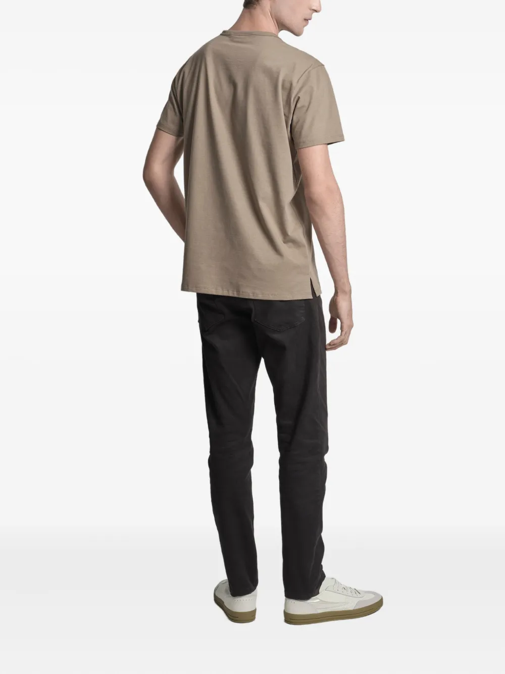 Uma | Raquel Davidowicz Katoenen T-shirt met zak Beige