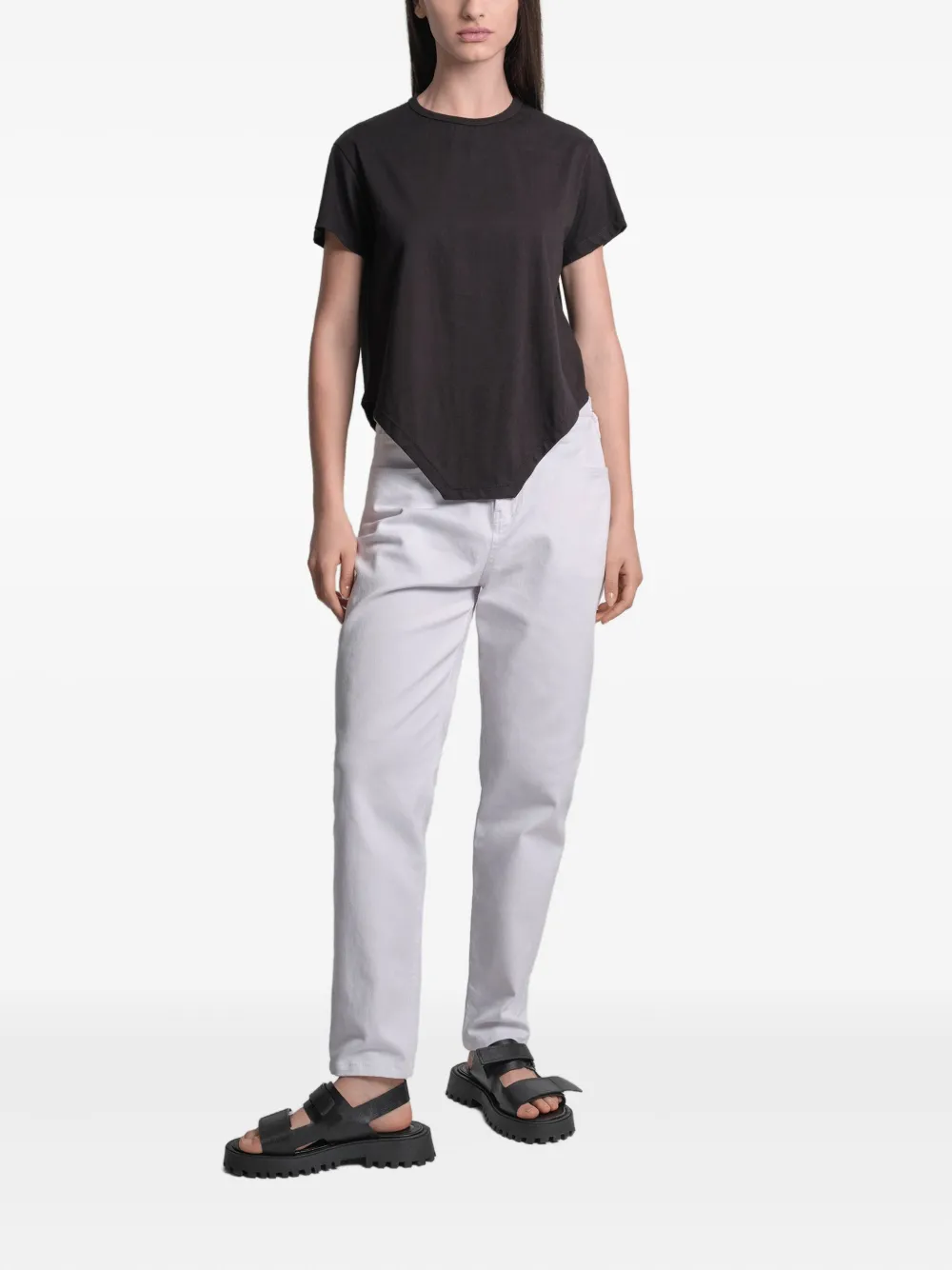Uma | Raquel Davidowicz Armadura curved hemline top | T-Shirts & Jersey Shirts | Image 2
