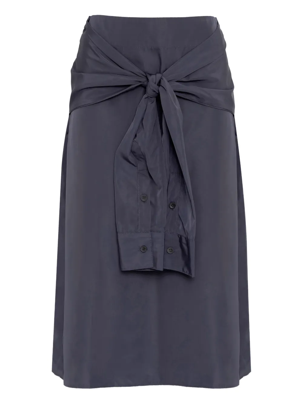 Uma | Raquel Davidowicz Formula midi-rok met gestrikte voorkant Blauw