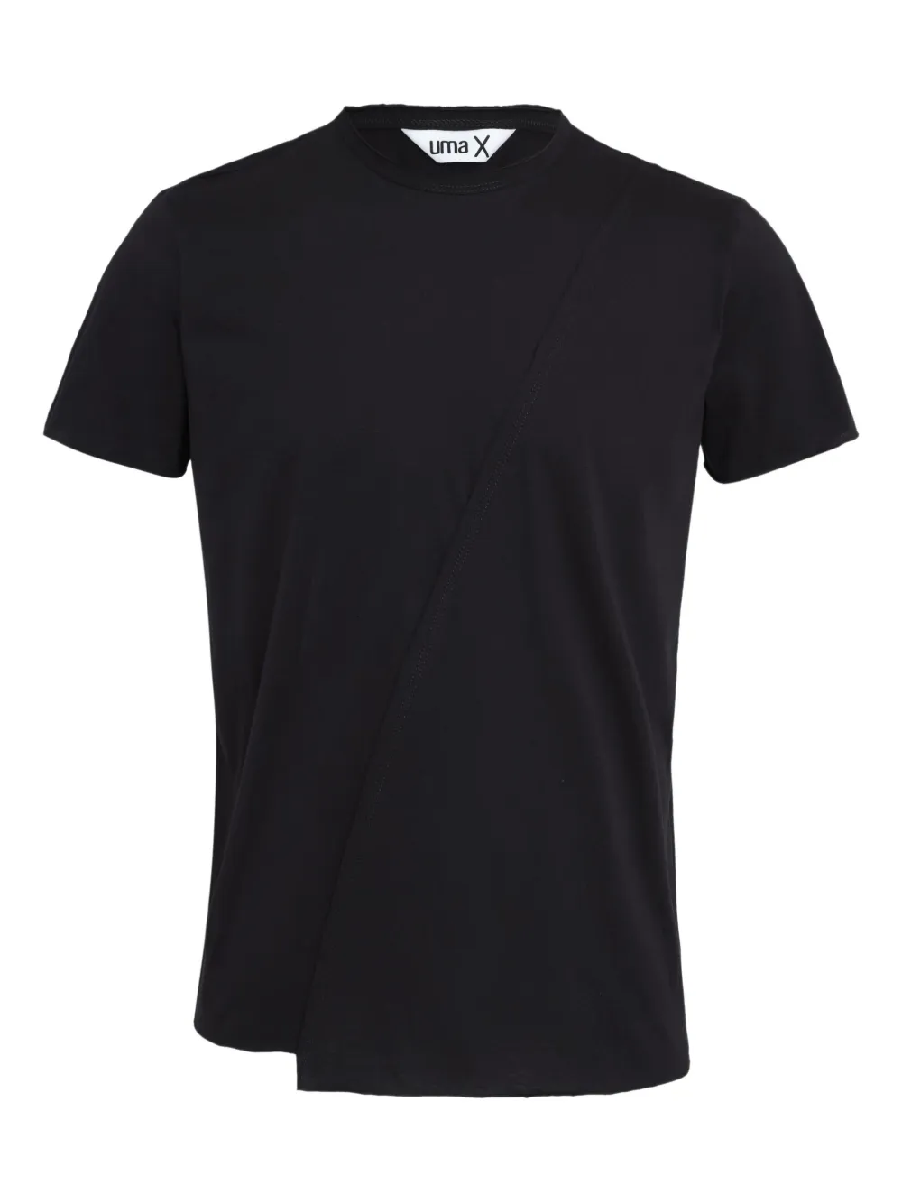 Uma Raquel Davidowicz Diagonal-seam T-shirt In Black