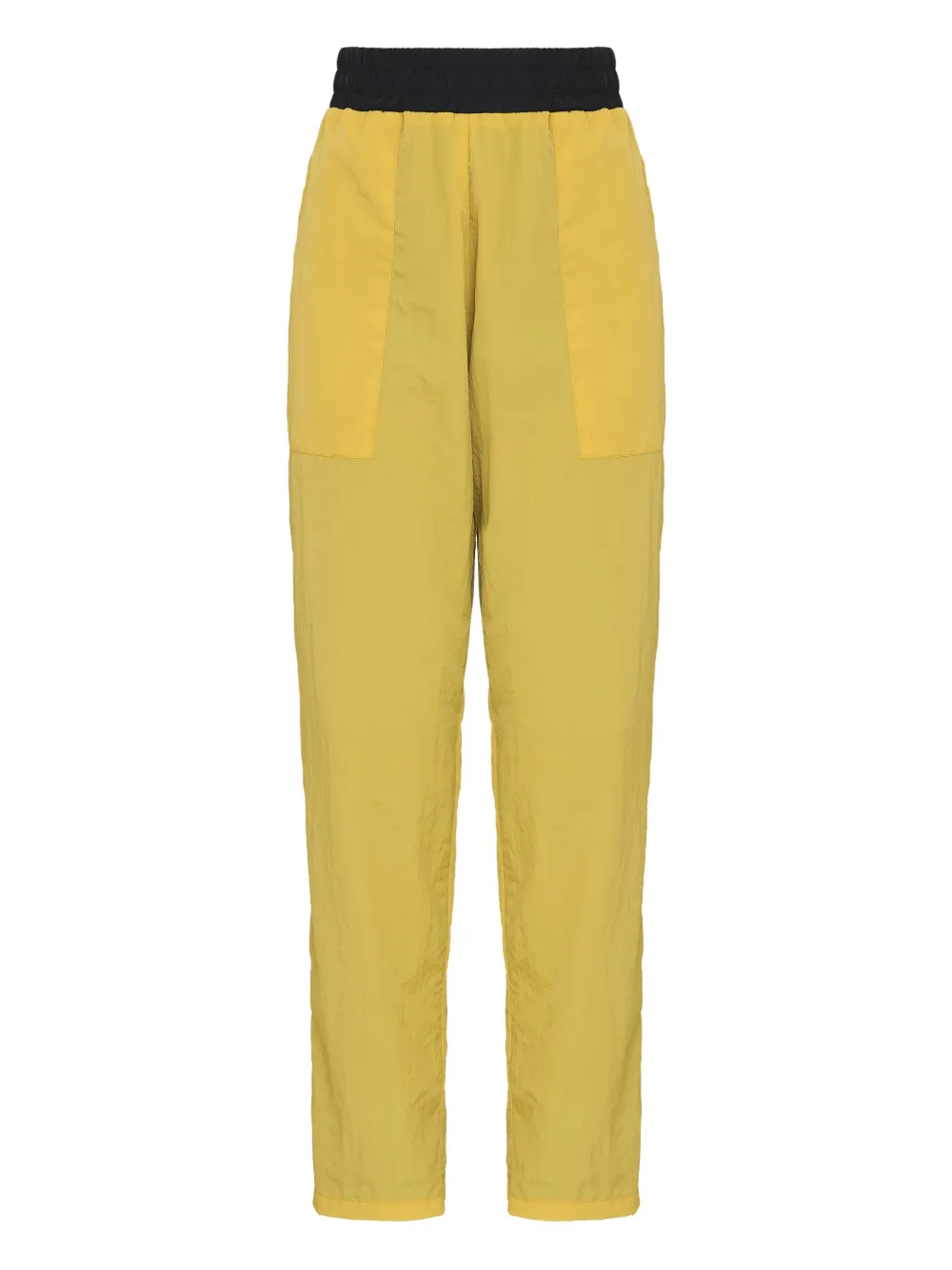Uma Raquel Davidowicz Elastic-waist Patch-pocket Trousers In Gray