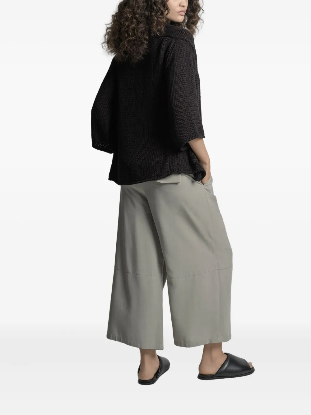 Uma | Raquel Blay Open-front Cardigan In Black