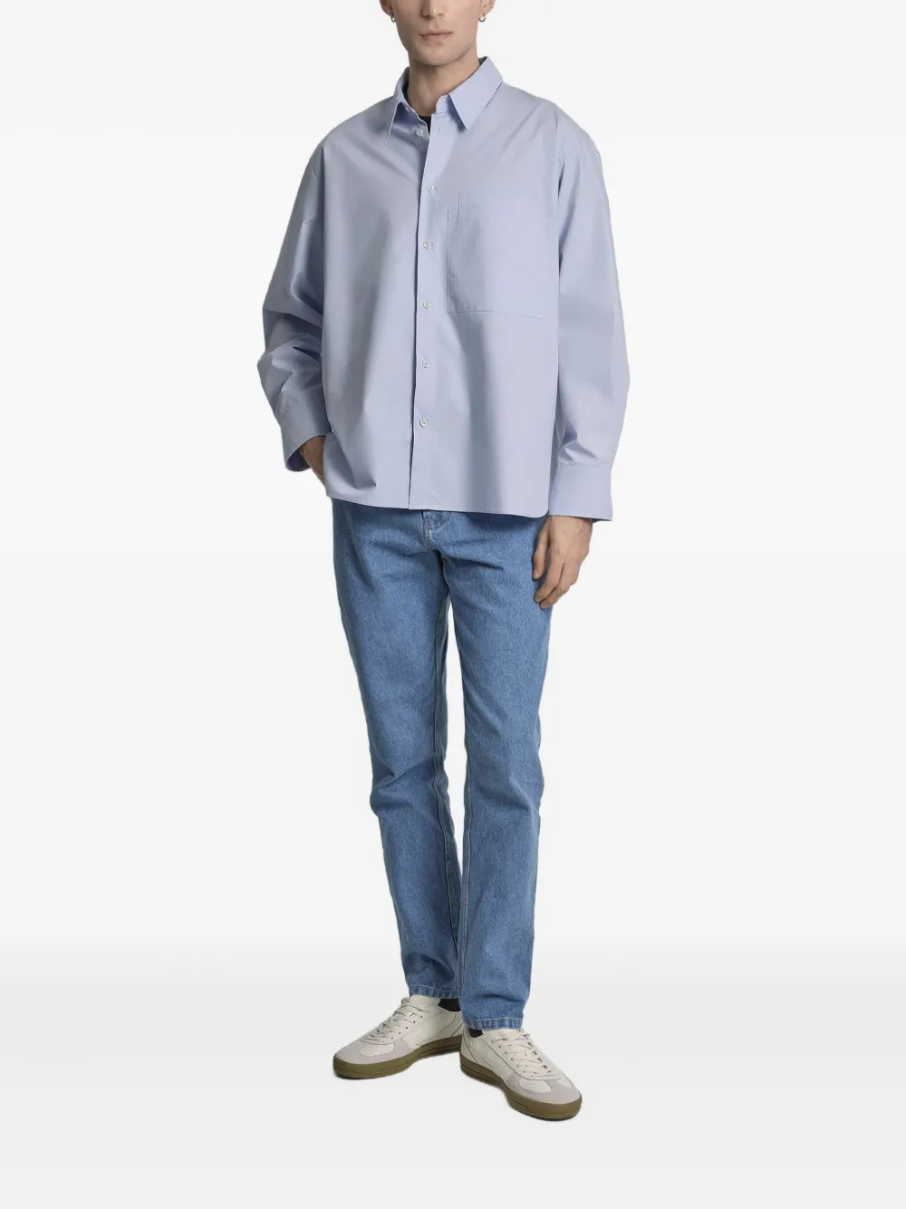 Uma | Raquel Davidowicz pocket long-sleeve shirt - Blauw