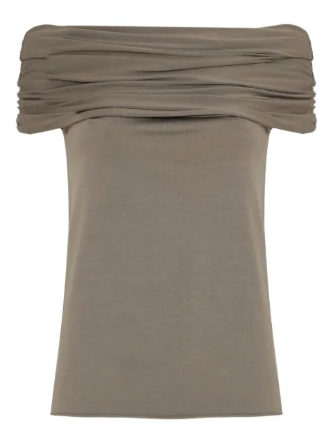 Uma | Raquel Blay cowl-neck draped top