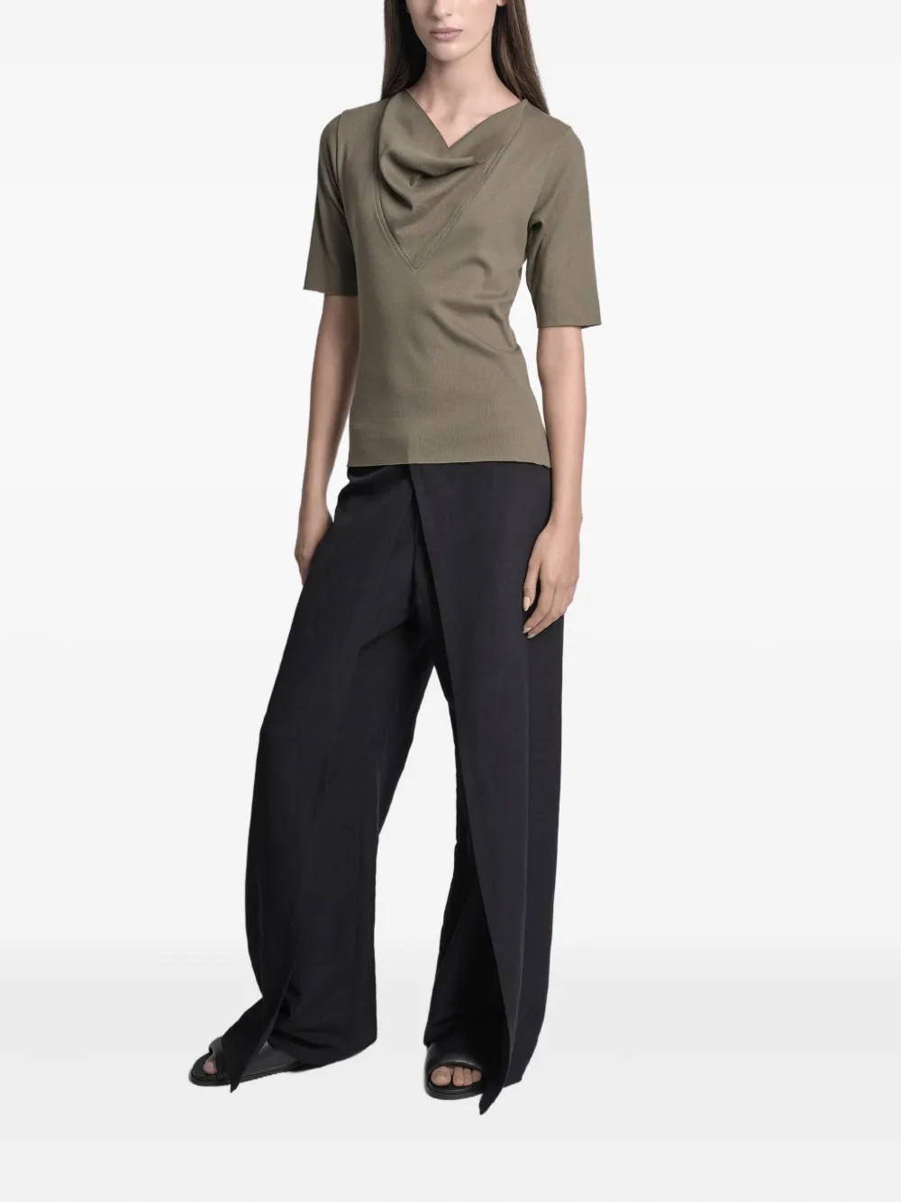 Uma | Raquel Davidowicz cowl-neck t-shirt | T-Shirts & Jersey Shirts | Image 2
