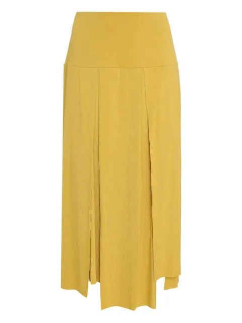 Uma | Raquel Blay cut-out pleated midi skirt