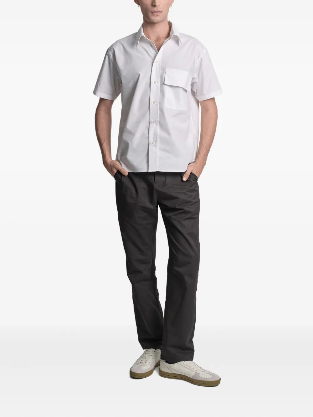 Uma | Raquel Davidowicz pocket short-sleeve shirt - Wit