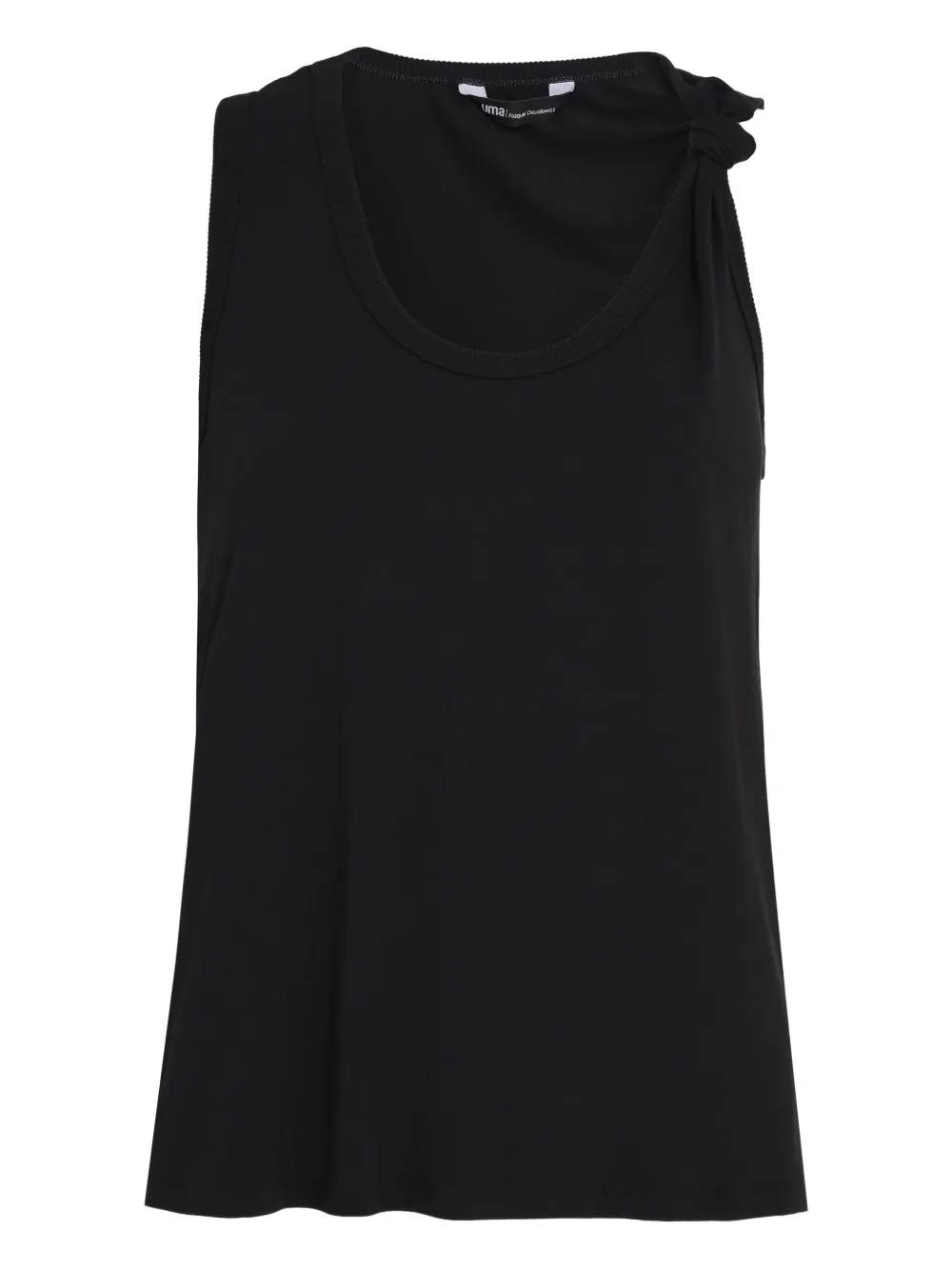 Uma | Raquel Blay knot-detail top | Black | Image 1
