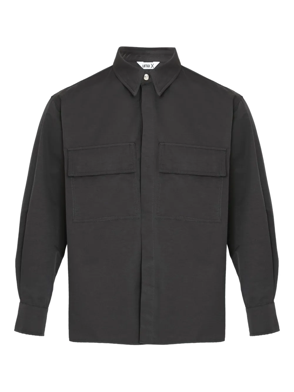 Uma | Raquel Blay double-pocket cotton shirt | Black | Image 1