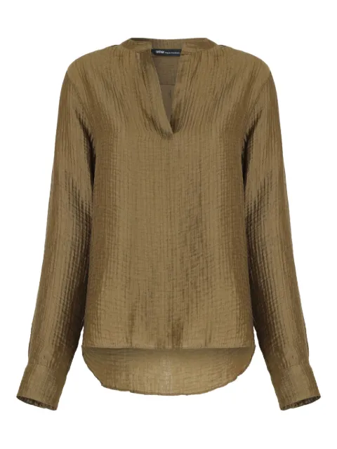 Uma | Raquel Blay textured V-neck blouse