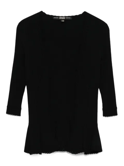 Gianfranco Ferré Pre-Owned 1990s ribbed peplum top