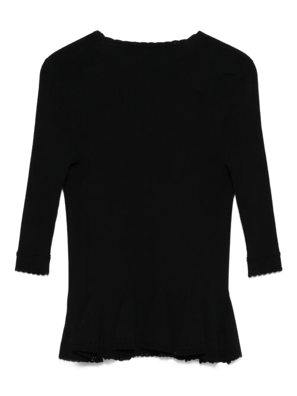 Gianfranco Ferré Pre-Owned 1990s ribbed peplum top | Image 2