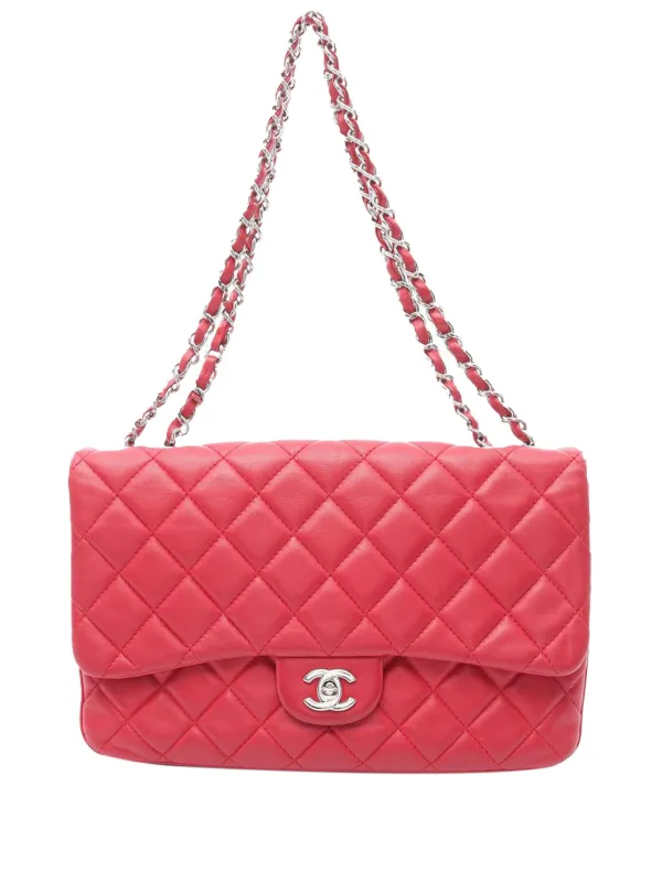 CHANEL Pre-Owned 2014 ジャンボ マトラッセ ラムスキン 3