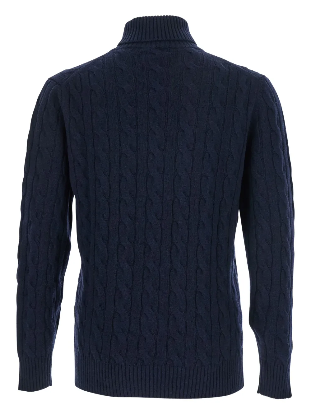 Kangra Kabelgebreide coltrui - Blauw