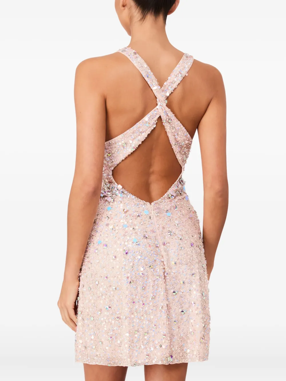 Jenny Packham Pretty Thing mini-jurk met V-hals Roze