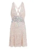 Jenny Packham Pretty Thing V-neck mini dress - Pink