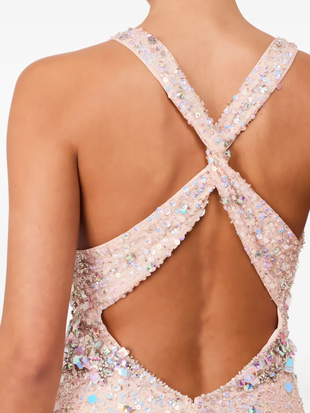 Jenny Packham Pretty Thing mini-jurk met V-hals Roze