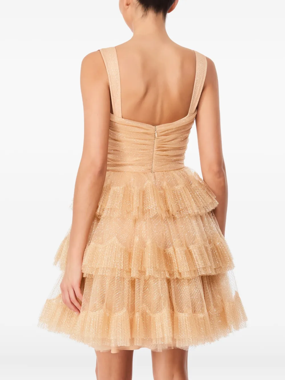 Jenny Packham Fall From Grace mini-jurk Beige