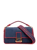 Fendi Pre-Owned 2000-2010 Large Denim Baguette satchel - Blue