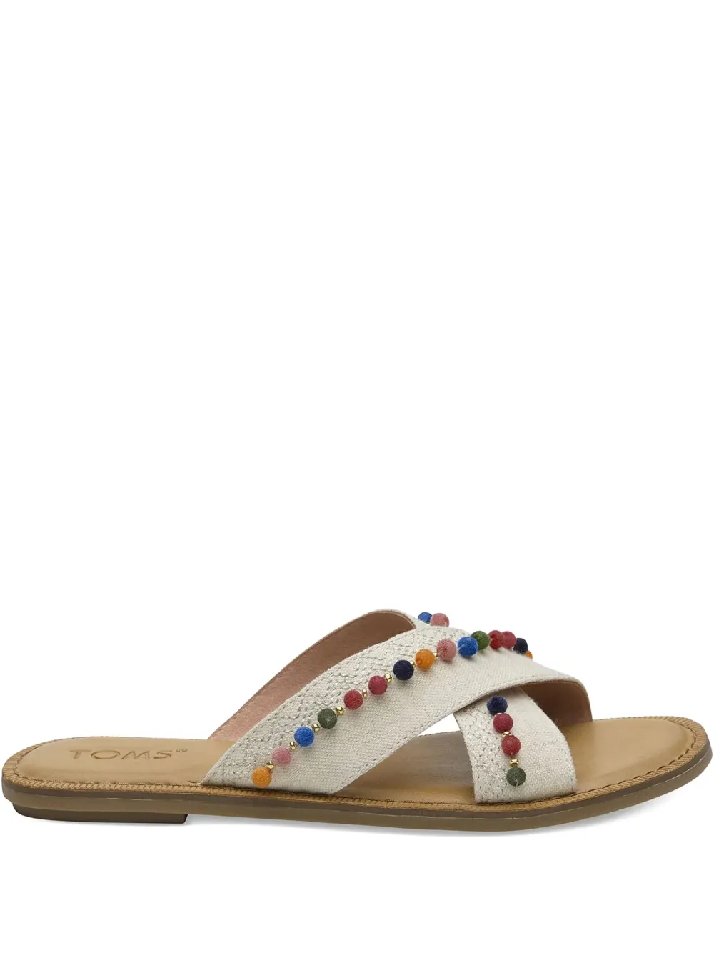 Toms Viv pom-pom sandals White