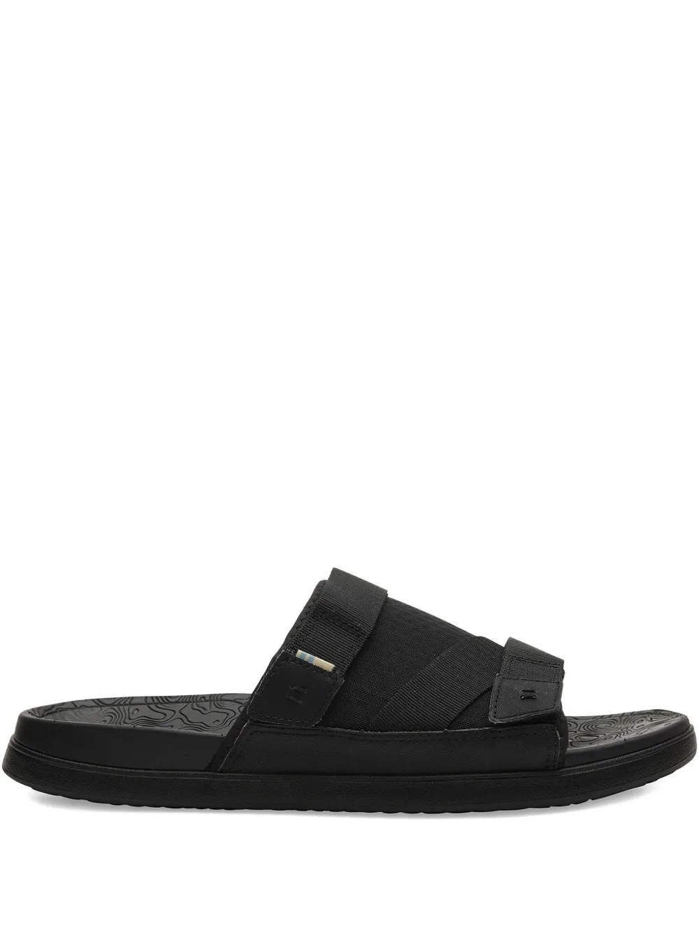 Toms TRVL LIte double-strap slides | Black | Image 1