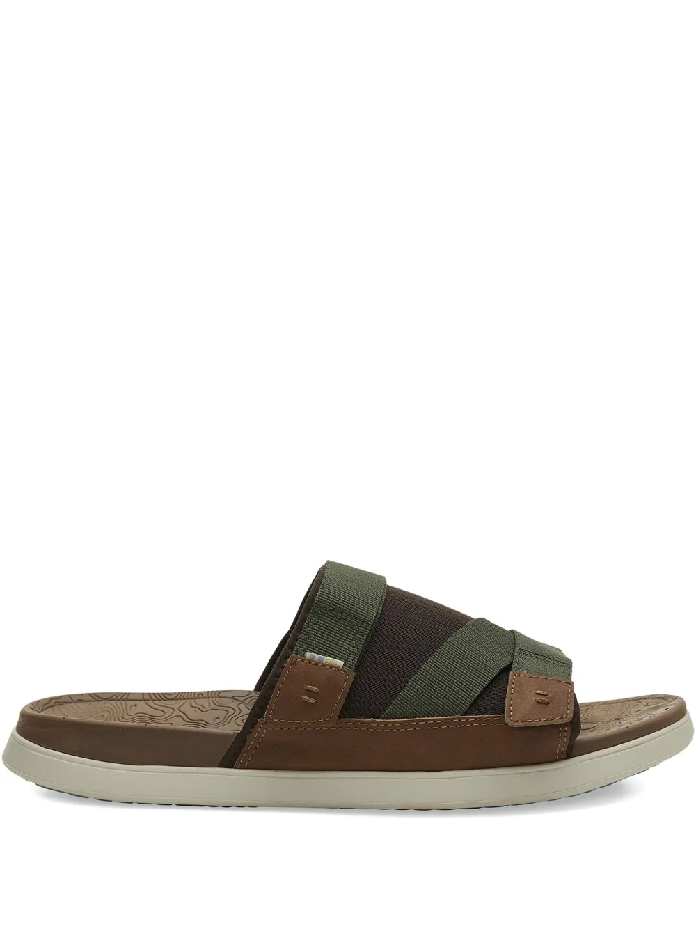 Toms TRVL Lite "Brown/Green" slides | Green | Image 1