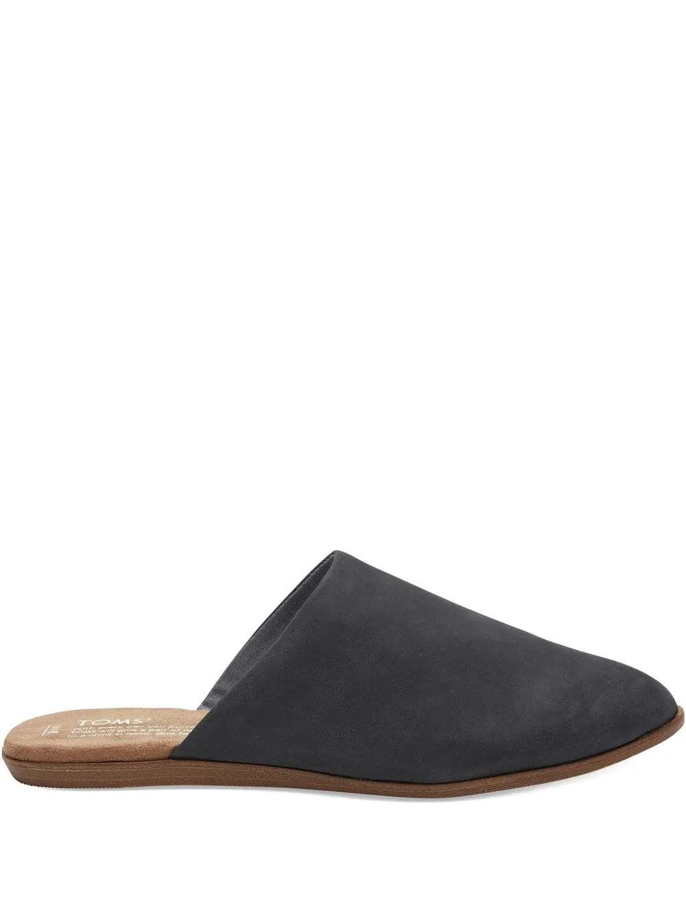 Toms Jutmul leather mules Black