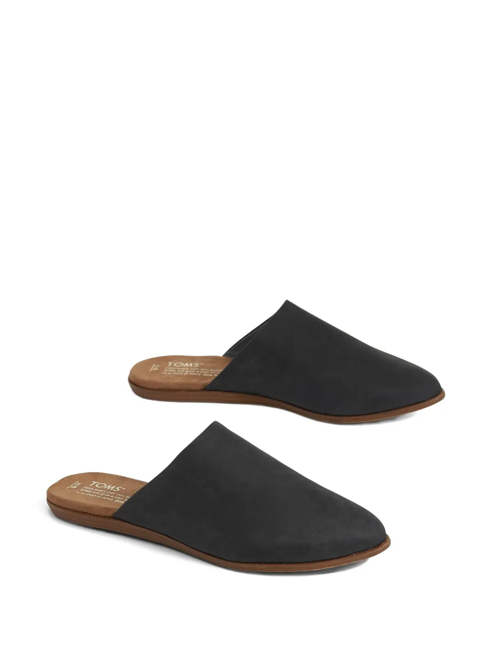 Toms Jutmul leather mules Black