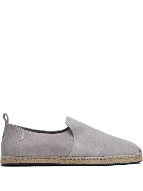 Toms Deconstructed Alparg "Grey" suede espadrilles