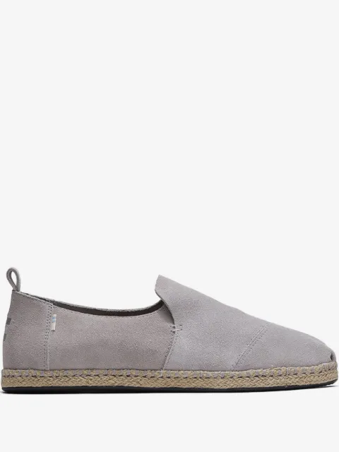 Toms Deconstructed Alparg "Grey" suede espadrilles