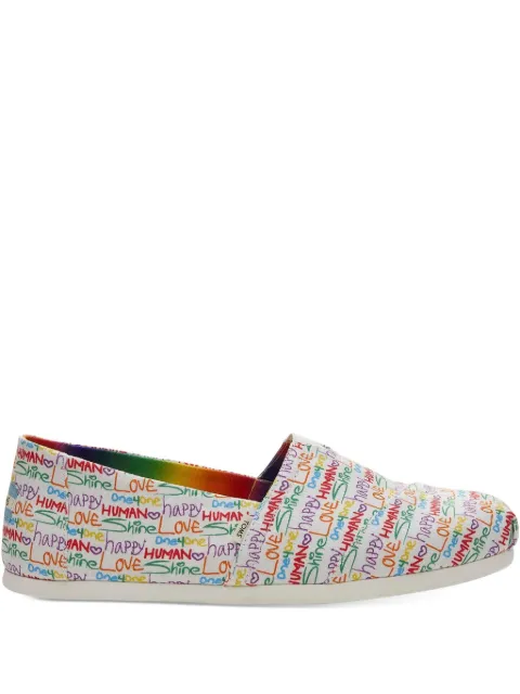 Toms rainbow-print espadrilles
