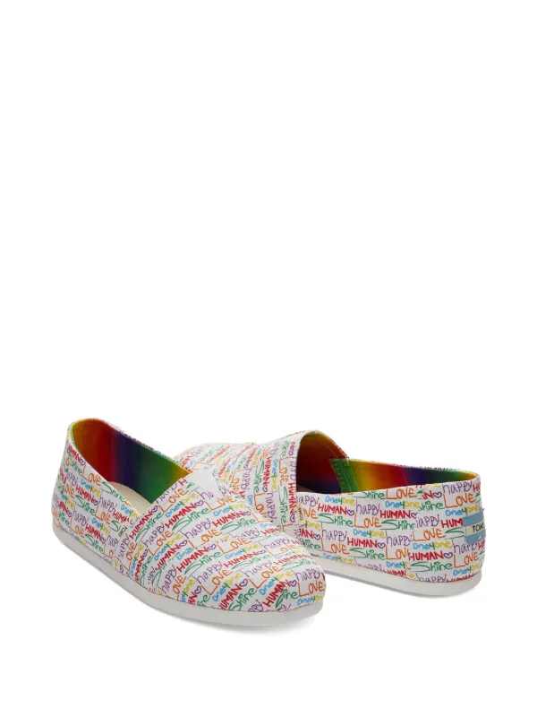 Toms rainbow-print Espadrilles White FARFETCH ID