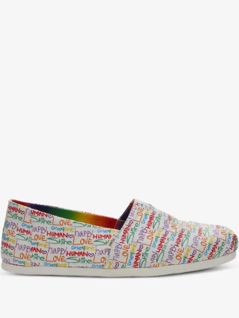Toms rainbow-print espadrilles