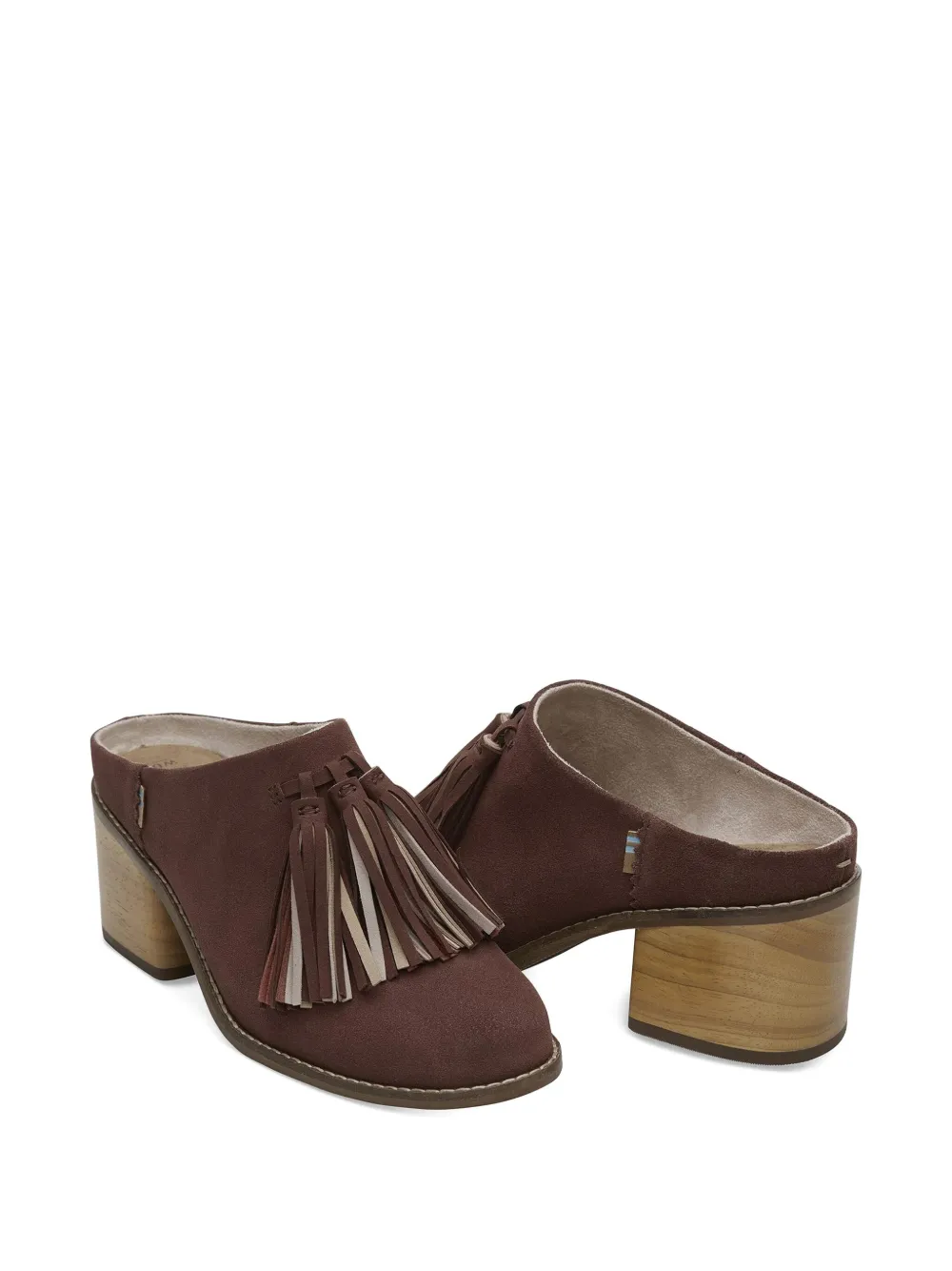 Toms Leila "brown" block-heel mules | Heeled Mules | Image 2