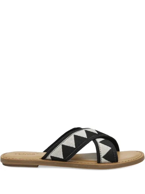 Toms sandalias Viv con motivo geométrico y tira cruzada