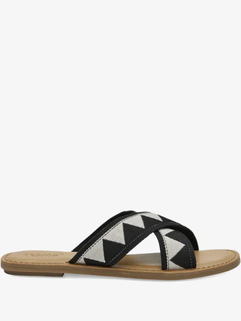 Toms Viv geometric-pattern cross-strap sandals