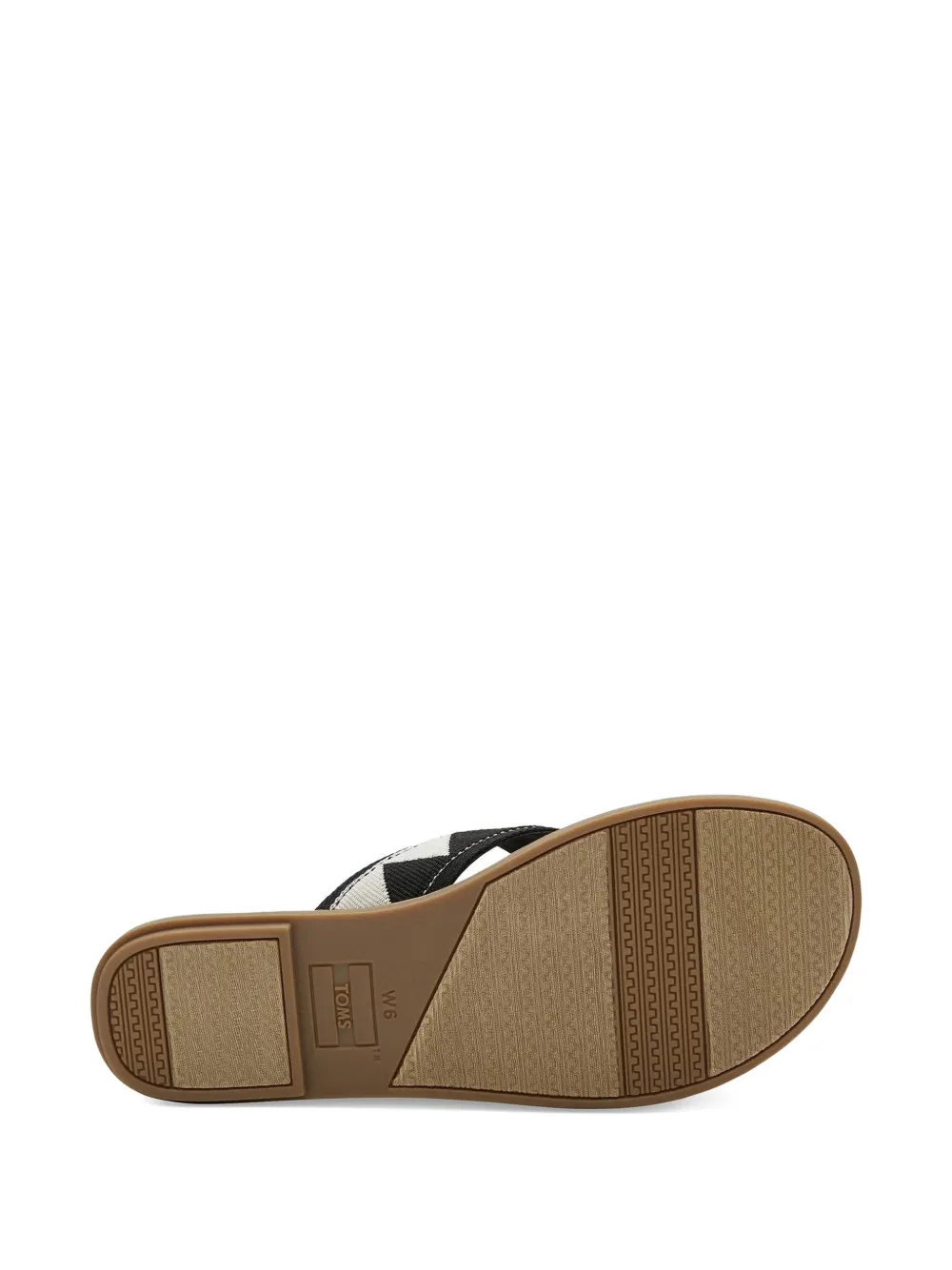 Toms Viv geometric-pattern cross-strap sandals Black