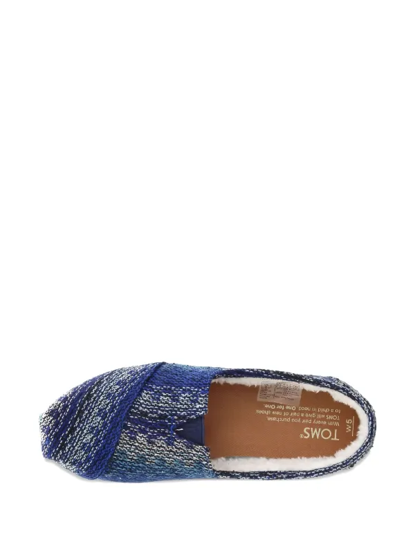 Toms Alpargata Patterned Loafers Blue FARFETCH PH