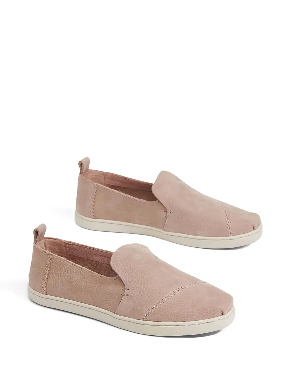 Toms Deconstructed Alpargata leather slip-on sneakers Pink