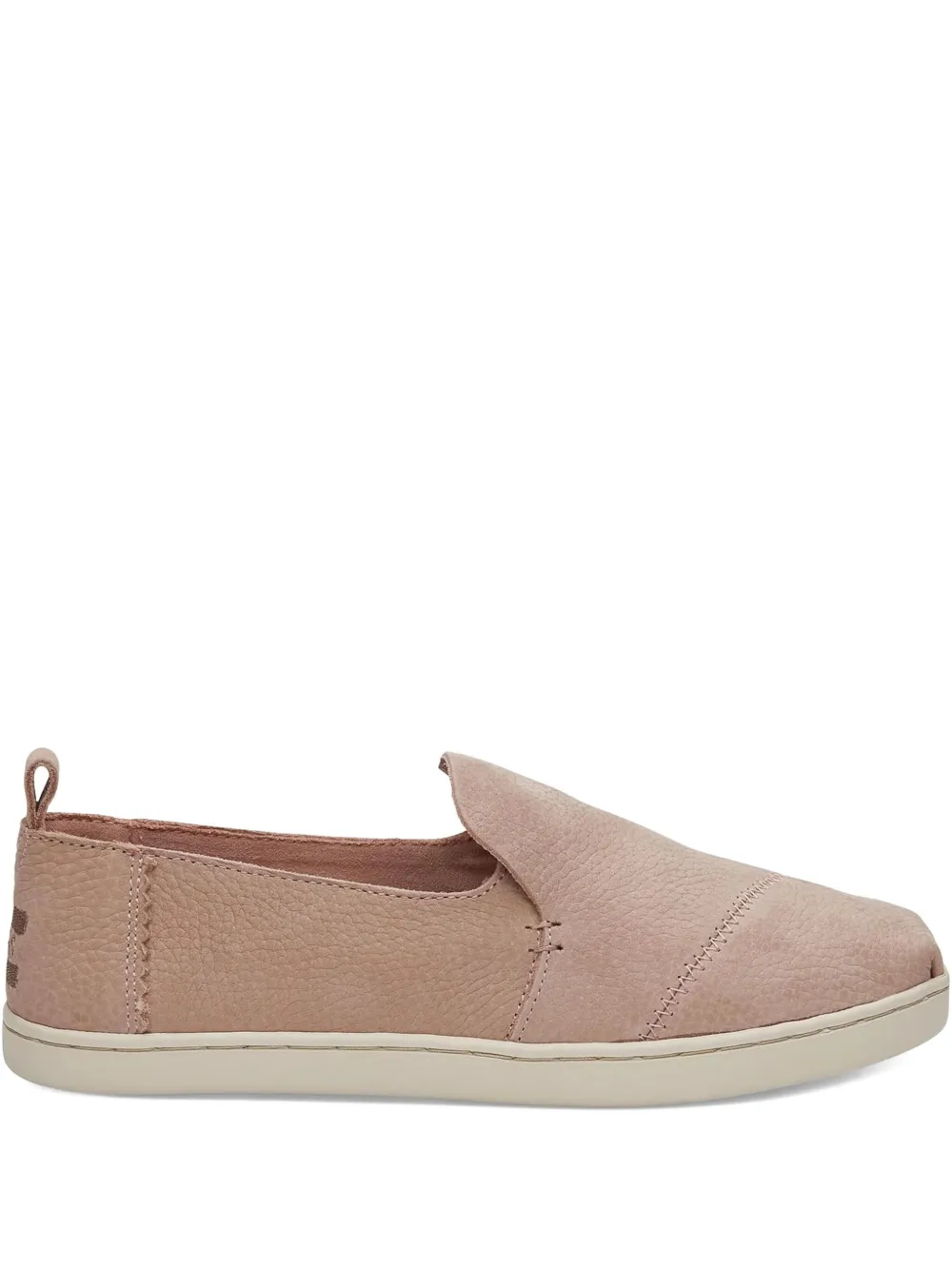 Toms Deconstructed Alpargata leather slip-on sneakers Pink