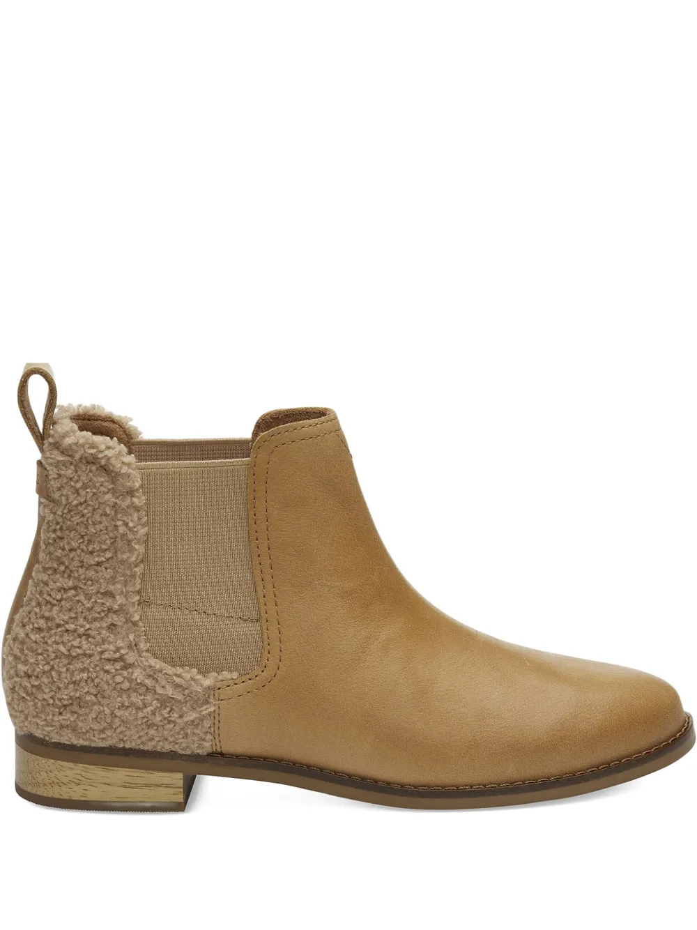 Toms Ella "beige" shearling-panel chelsea boots | Brown | Image 1