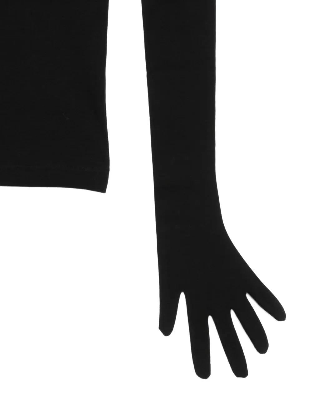 MANURI Bobby 2.6 mini-jurk met handschoenen Zwart