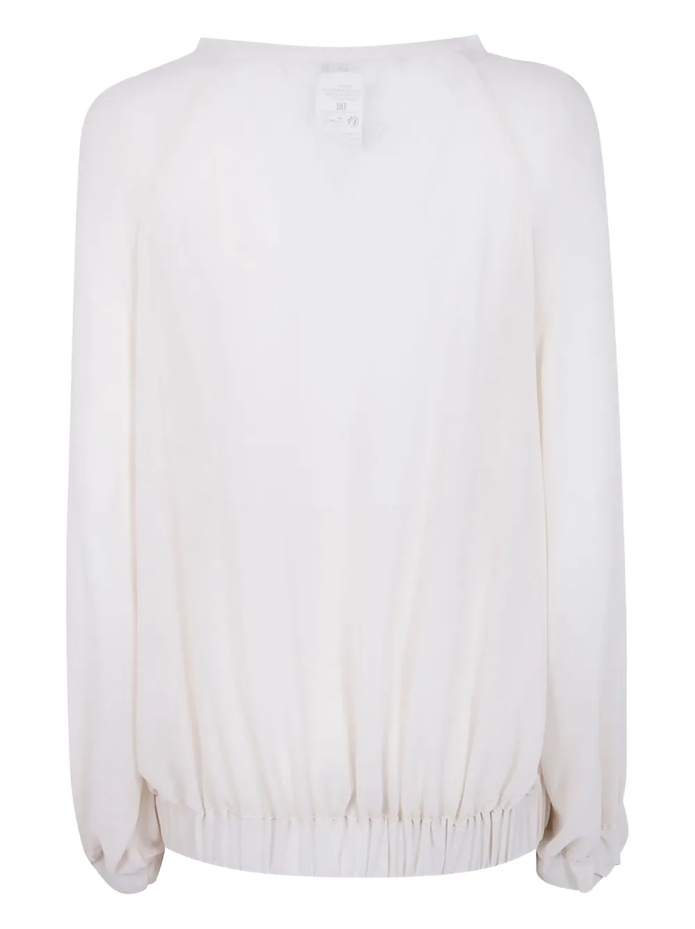 Aviù feather-trimmed blouse - Beige
